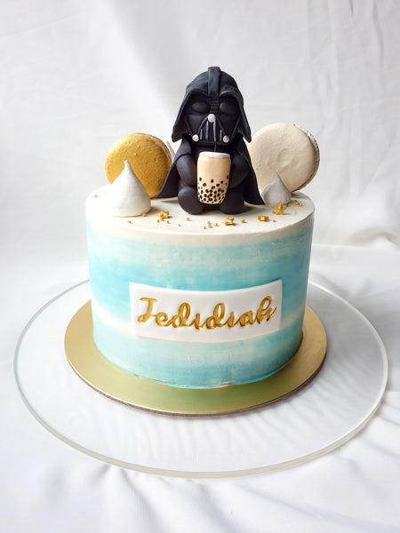 Darth Vader Bubble Tea Cake