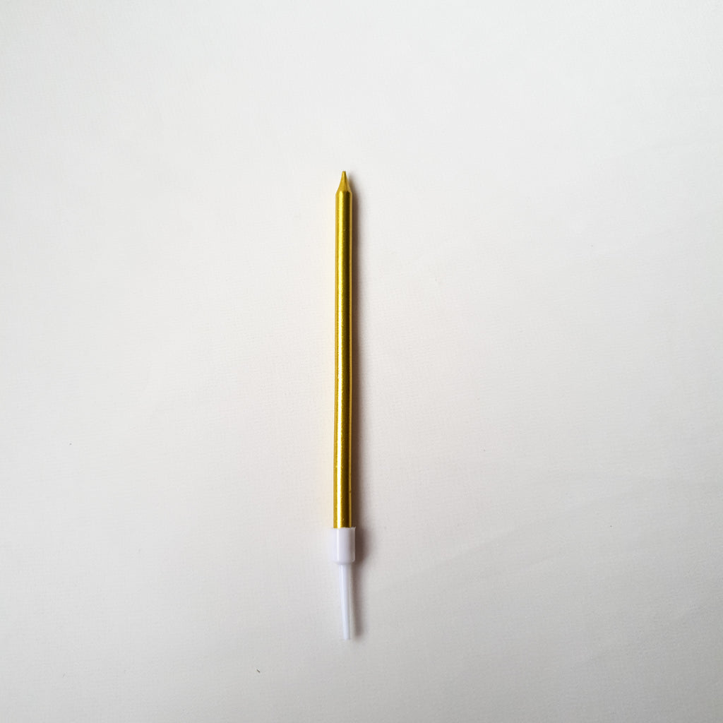 Metallic Gold Long Candle