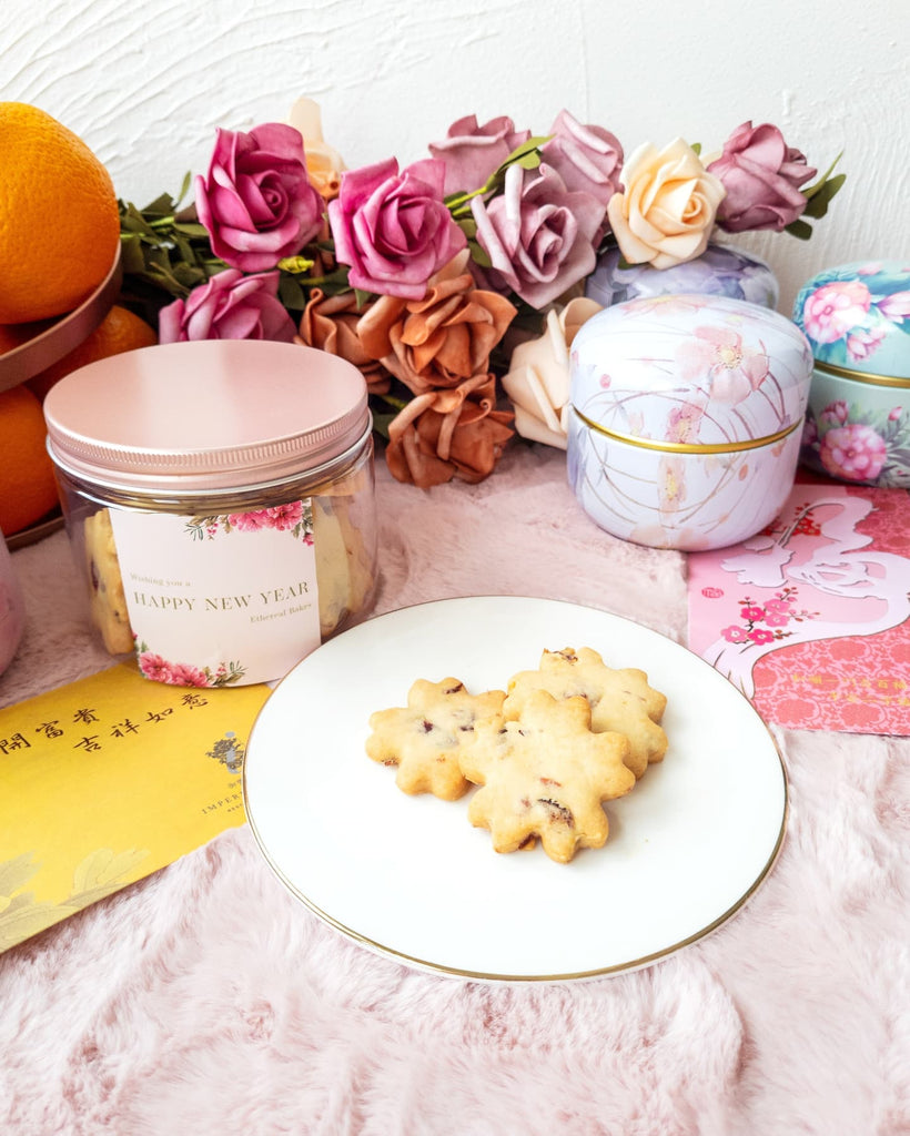 Cranberry Rose Tea Cookies