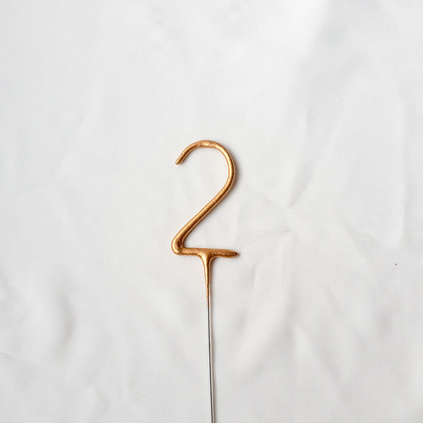 Number 2 Sparkler Candle